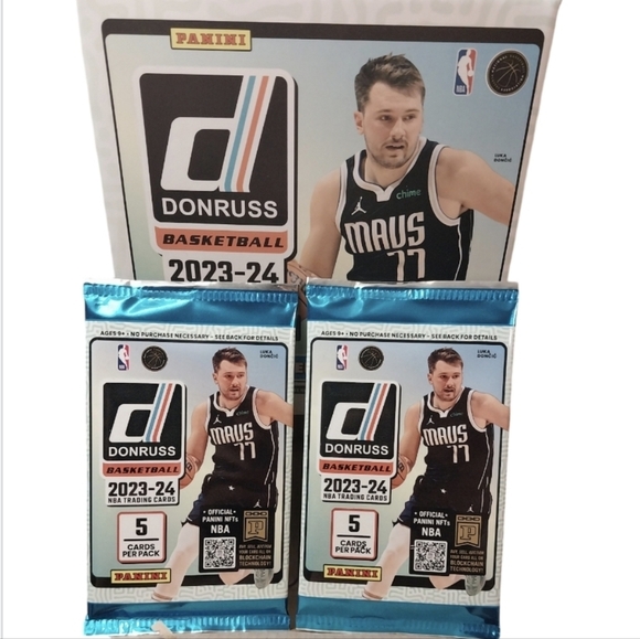 Panini 23-24 NBA Donruss Basketball Trading Cards 2 Packs Rated Yellow Flood - Picture 1 of 3
